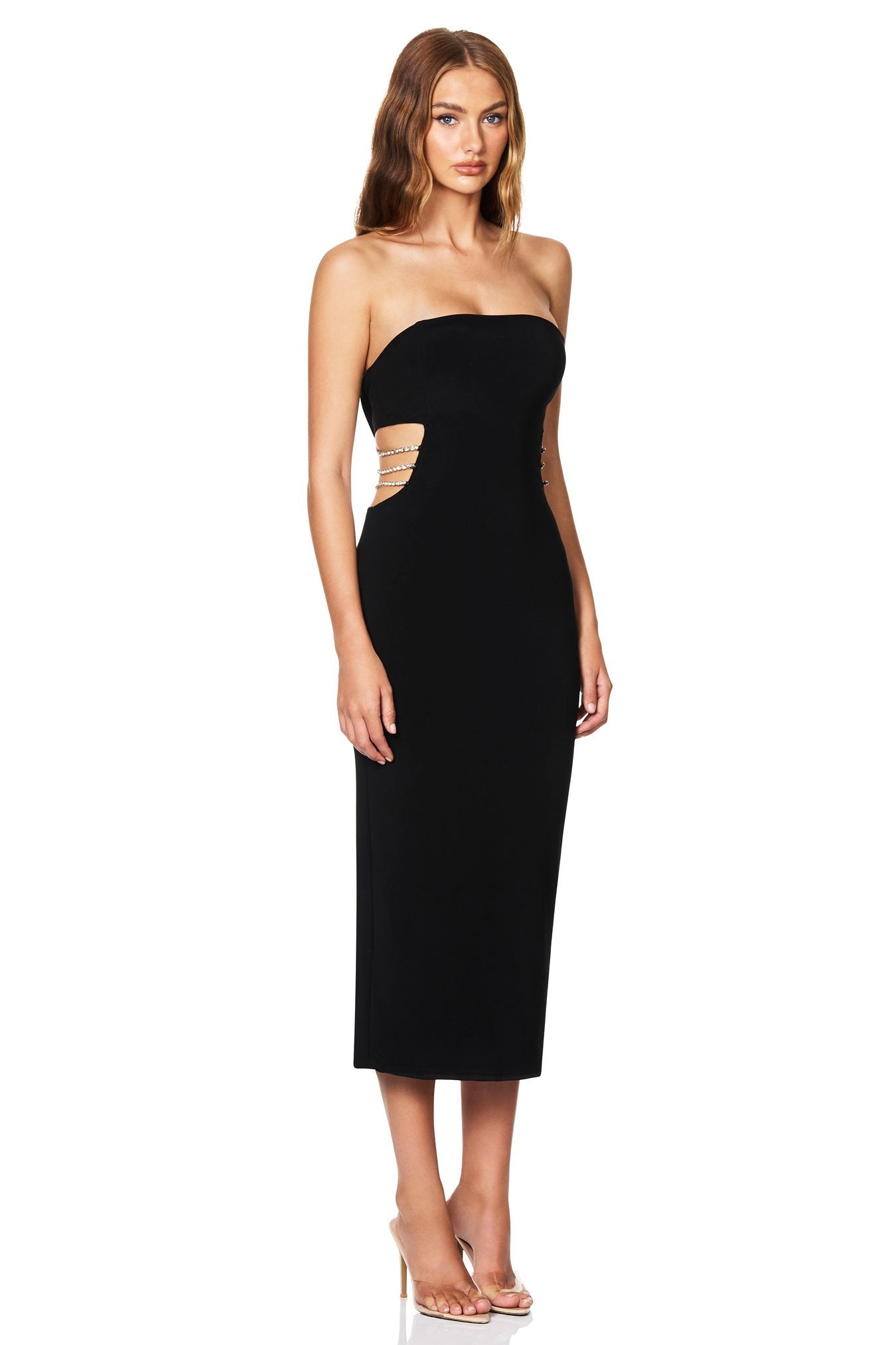 Nookie Mila Midi Dress - Black