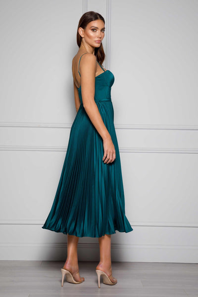 Milan Dress - Emerald Green - JAUS