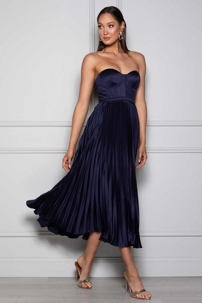 Milan Dress - Navy - JAUS