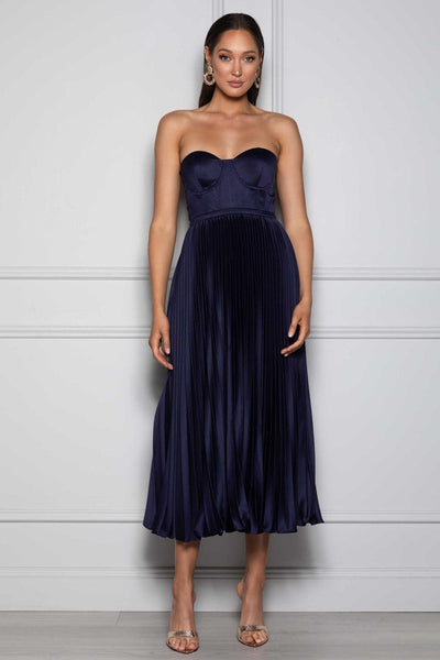 Milan Dress - Navy - JAUS