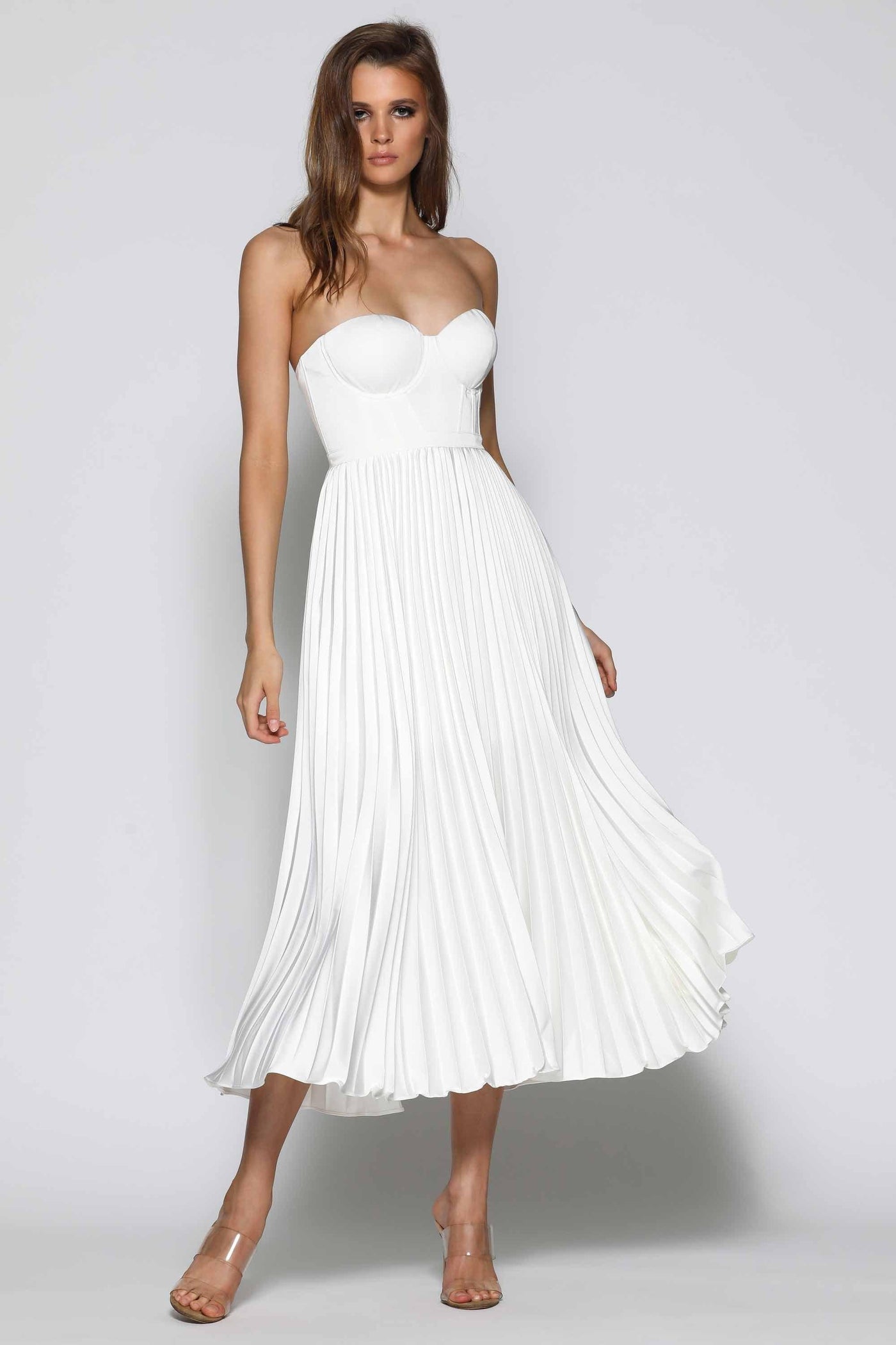 Milan Dress - White - JAUS