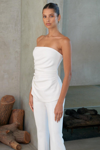 Misha Bronte Jumpsuit - Ivory - JAUS