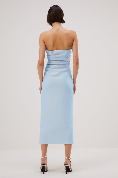 Misha Calandra Midi Dress - Sky Blue - JAUS