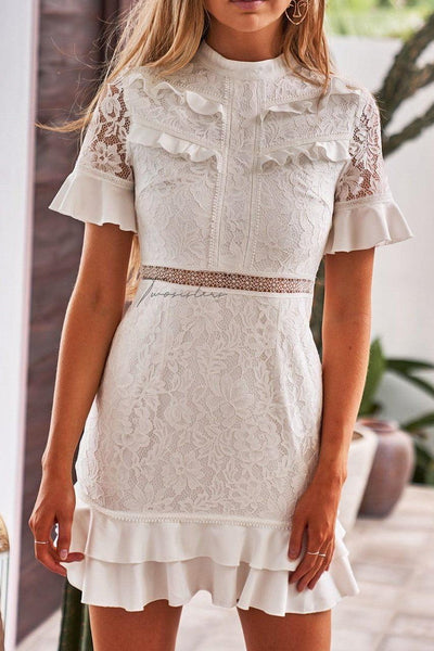 Monty Dress - White - SHOPJAUS - JAUS