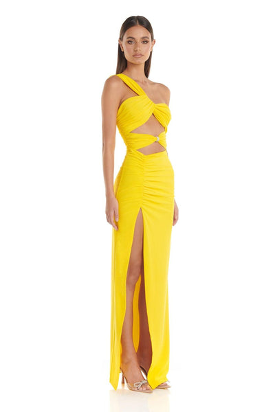 Natalie Maxi Dress - Yellow - JAUS