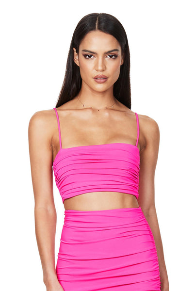 Nookie Aria Crop - Neon Pink - JAUS