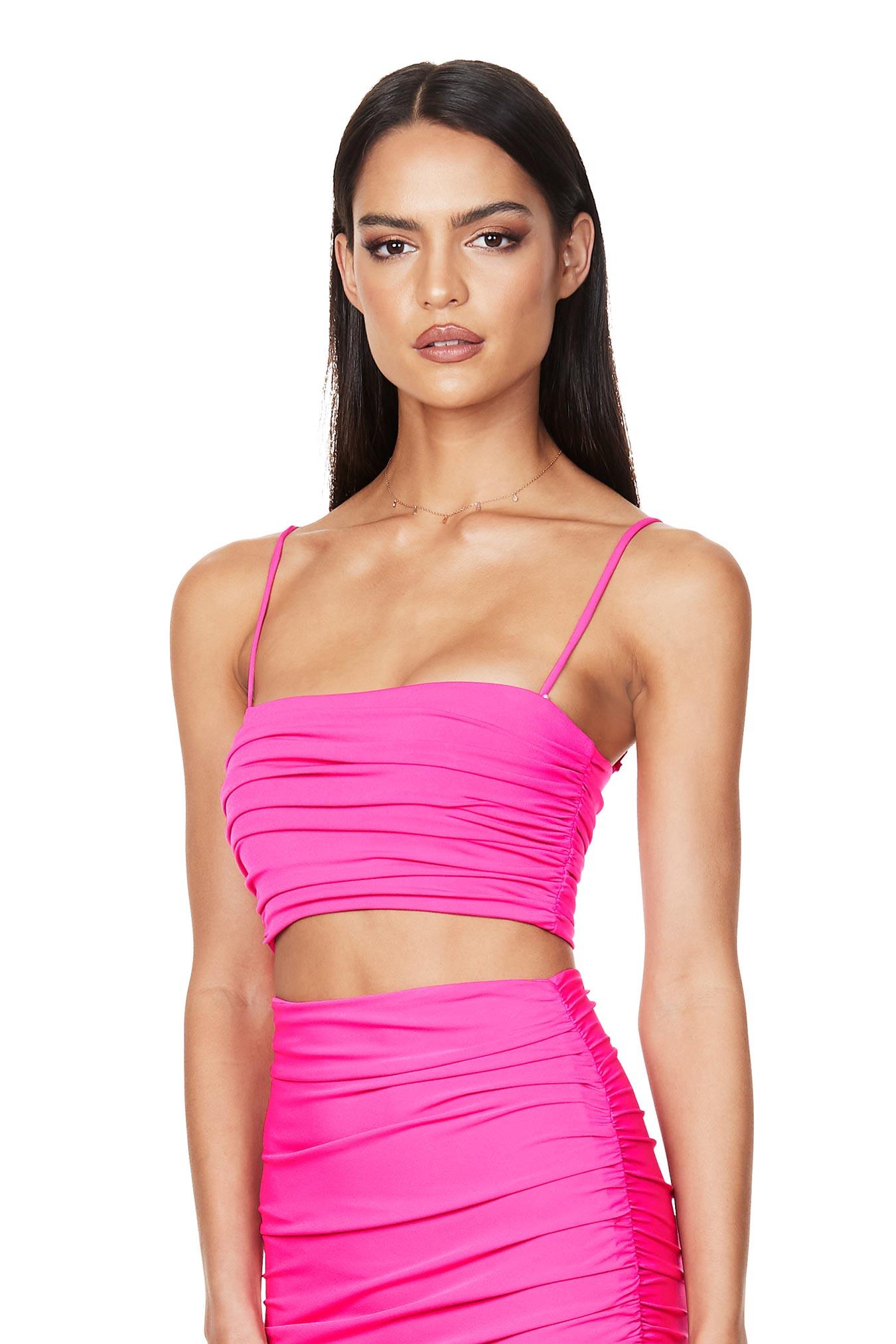 Nookie Aria Crop - Neon Pink - JAUS