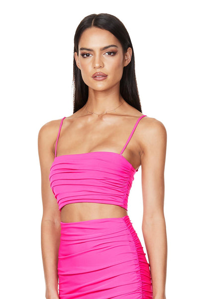 Nookie Aria Crop - Neon Pink - JAUS