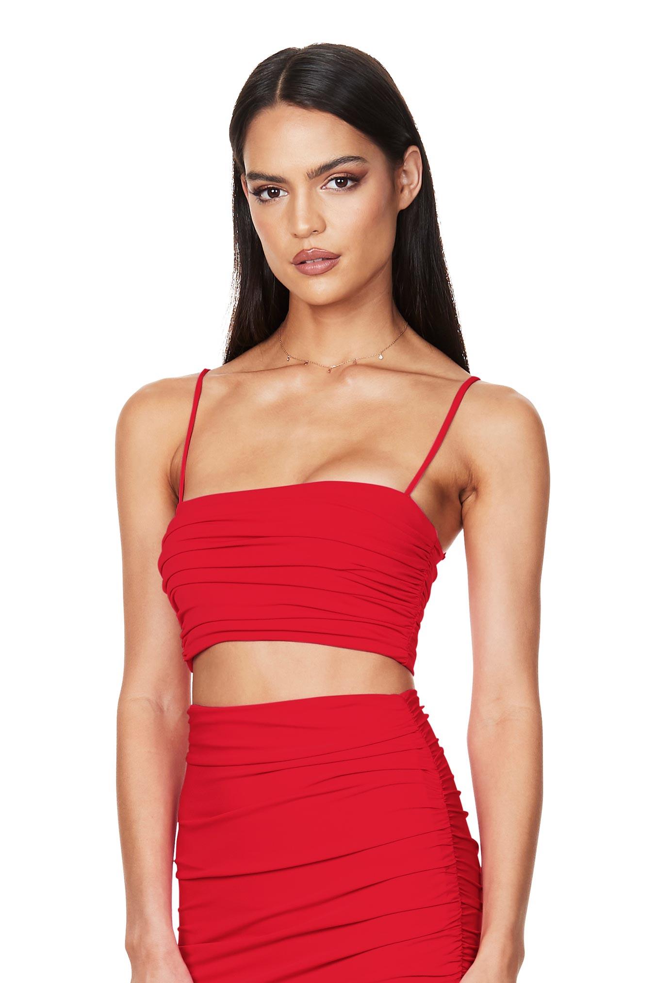 Nookie Aria Crop - Red - JAUS