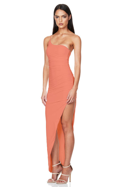 Nookie Aria One Shoulder Gown - Melon - JAUS