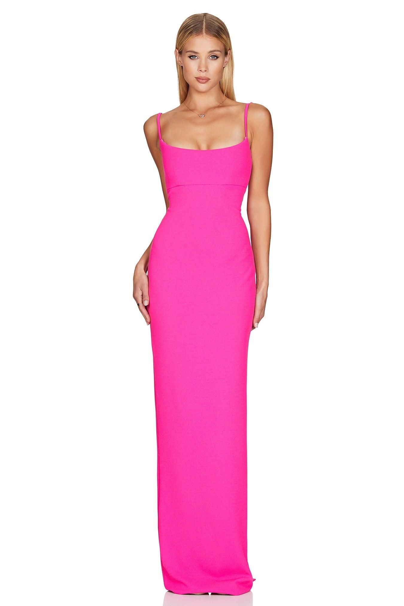 Nookie Bailey Gown - Neon Pink (PREORDER) - SHOPJAUS - JAUS