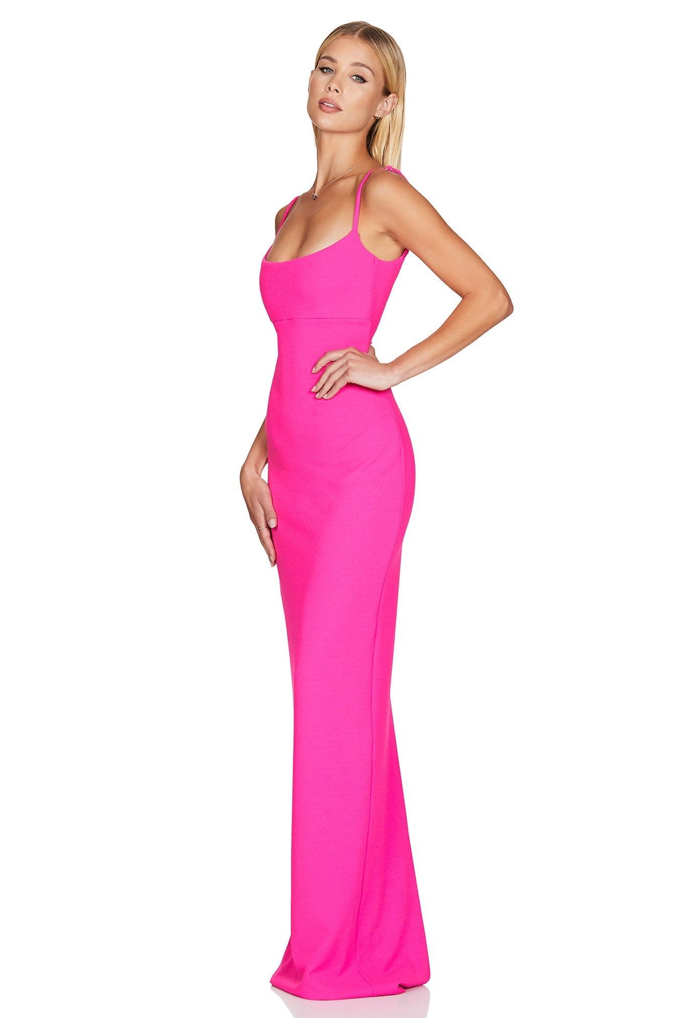 Nookie Bailey Gown - Neon Pink (PREORDER) - SHOPJAUS - JAUS