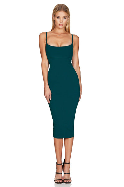 Nookie Bailey Midi Dress - Teal - SHOPJAUS - JAUS