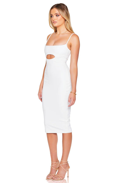 Nookie Bliss Midi Dress - Ivory - JAUS