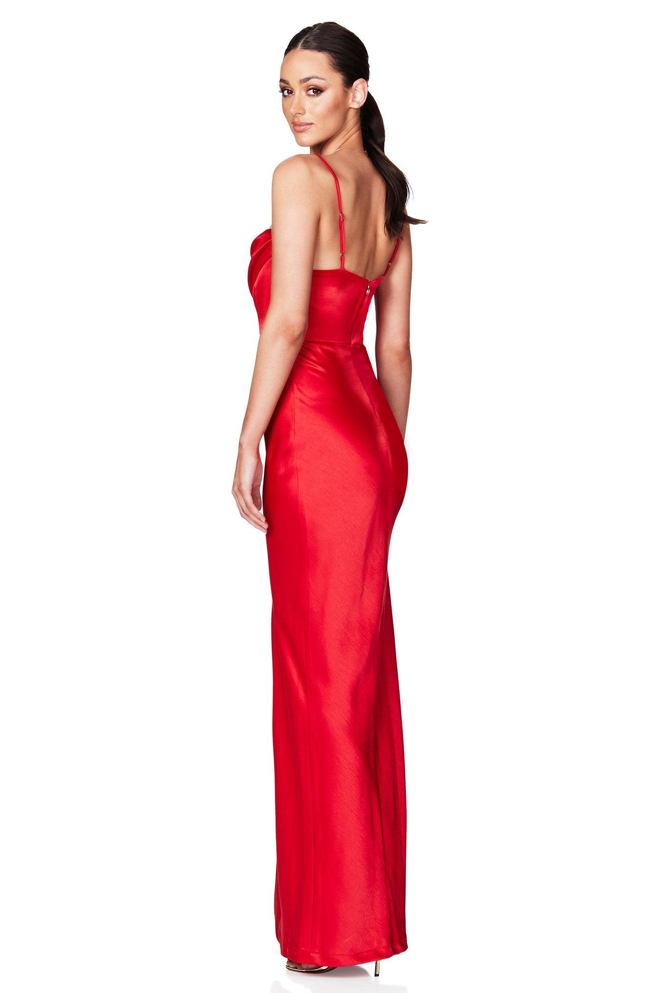 Nookie Dream Draped Gown - Fire - JAUS