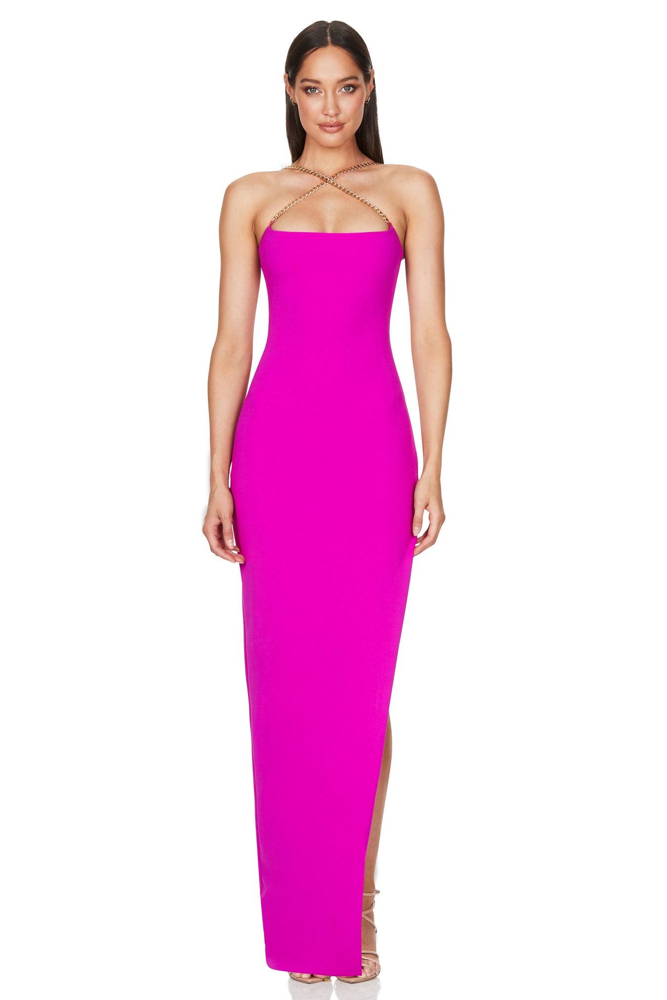 Nookie Estella Gown - Bright Fuchsia - JAUS