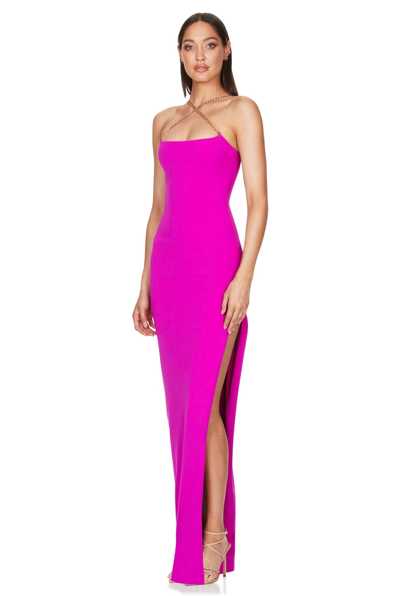 Nookie Estella Gown - Bright Fuchsia - JAUS