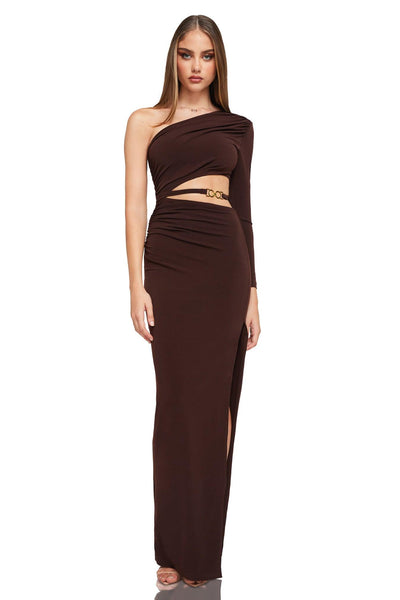 Nookie Fortune Gown - Chocolate - JAUS