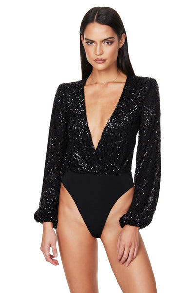 Nookie Gisele Bodysuit - Black - JAUS