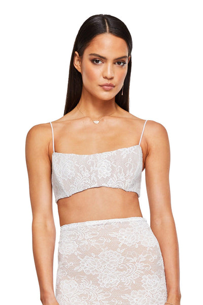 Nookie Heaven Crop - White - JAUS