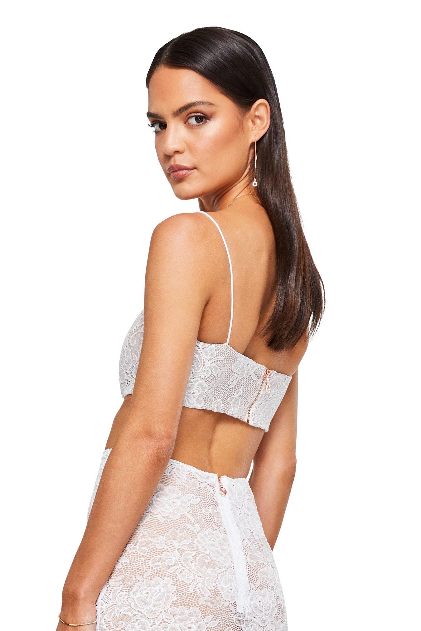 Nookie Heaven Crop - White - JAUS