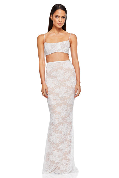 Nookie Heaven Crop - White - JAUS