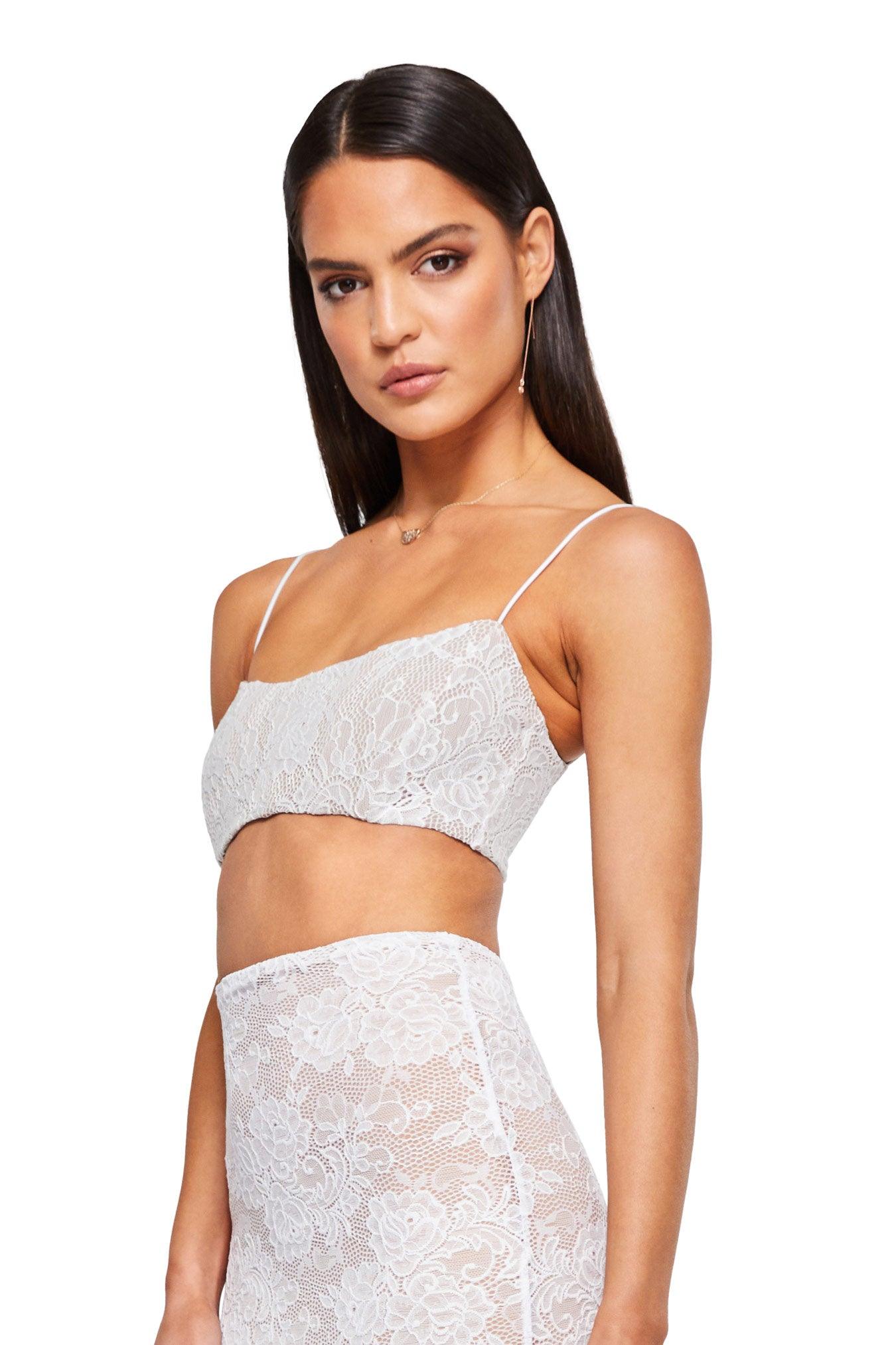 Nookie Heaven Crop - White - JAUS