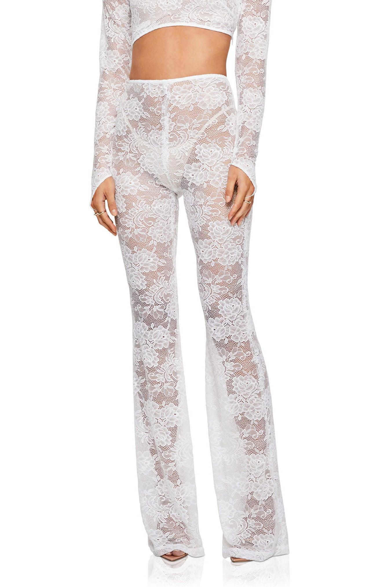 Nookie Heaven Pants - White - JAUS