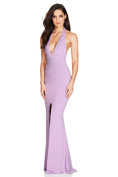 Nookie Illegal Halter Gown - Lilac - SHOPJAUS - JAUS