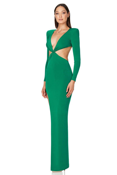 Nookie Jewel Gown - Emerald - JAUS