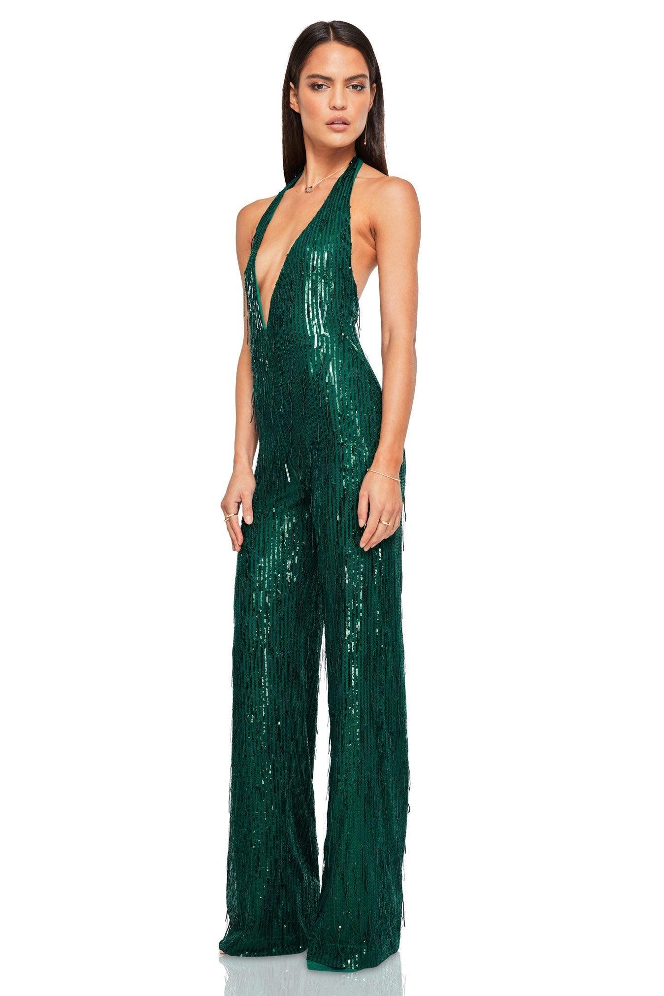 Nookie Karma Jumpsuit - Green - JAUS