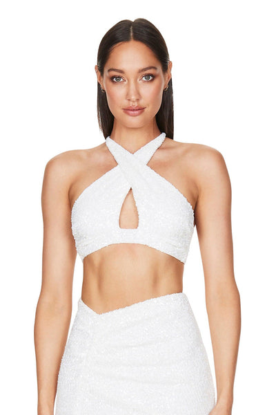 Nookie Leilani Crop - White - JAUS