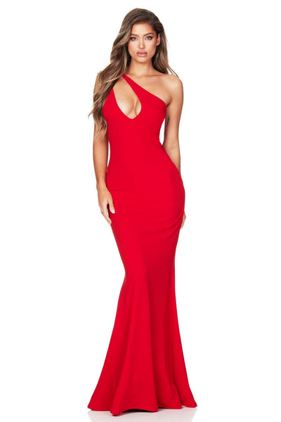 Nookie Lexi One Shoulder Gown - Fire - JAUS