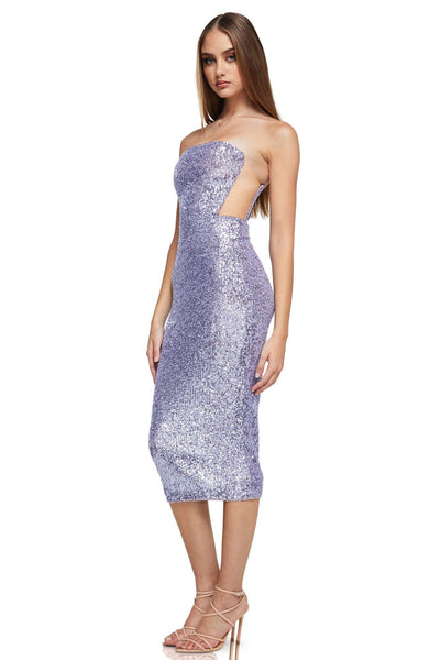 Nookie Lumeire Midi Dress - Lilac - JAUS