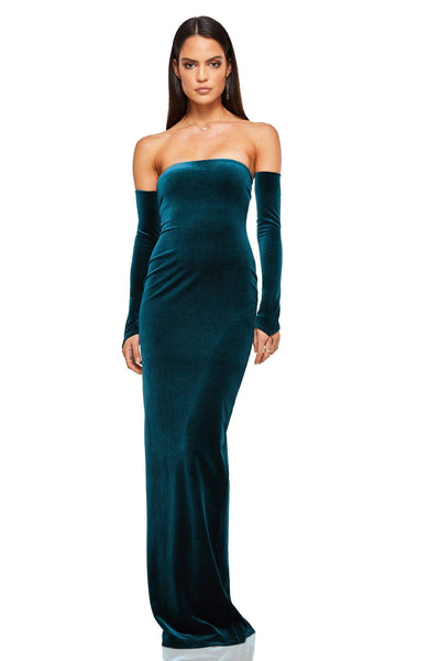 Nookie Majesty Gown - Teal - JAUS