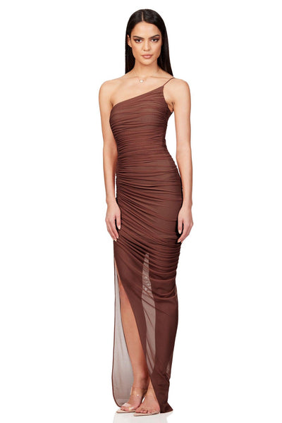 Nookie Mecca Gown - Chocolate - JAUS