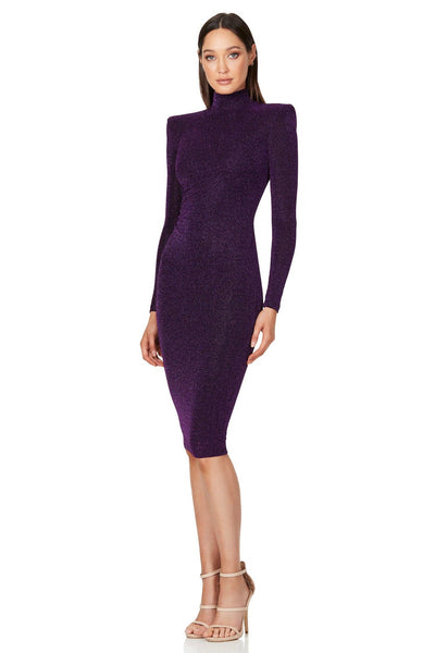 Nookie Nova Midi Dress - Purple - JAUS