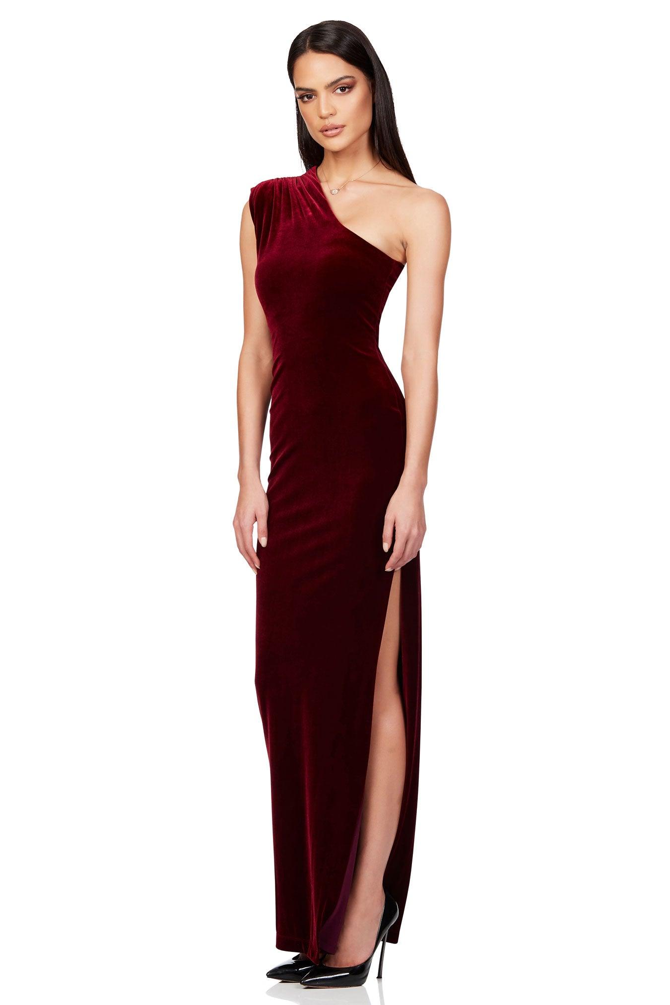 Nookie Rumi Gown - Wine - JAUS