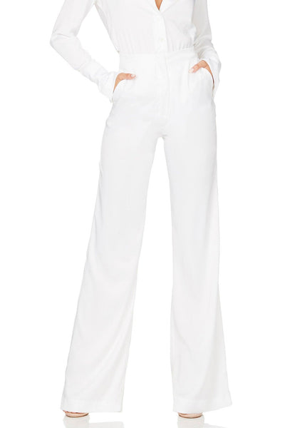 Nookie Sasha Satin Pants - White - JAUS