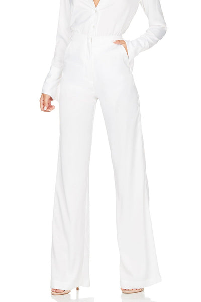 Nookie Sasha Satin Pants - White - JAUS