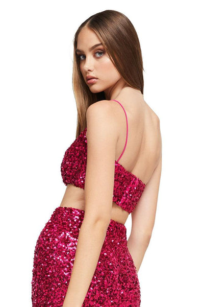 Nookie Smoke Show Crop - Pink - JAUS