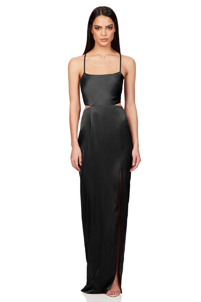 Nookie Stella Cut Out Gown - Black - JAUS