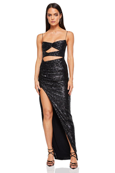 Nookie Sublime Cutout Maxi - Black - JAUS