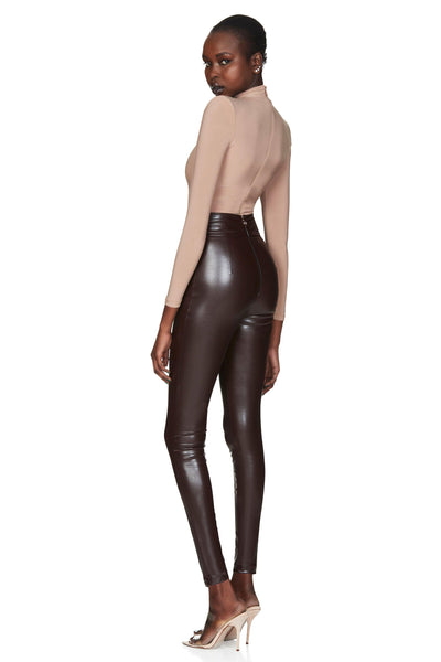 Nookie Viktoria Pants - Chocolate Matte - JAUS