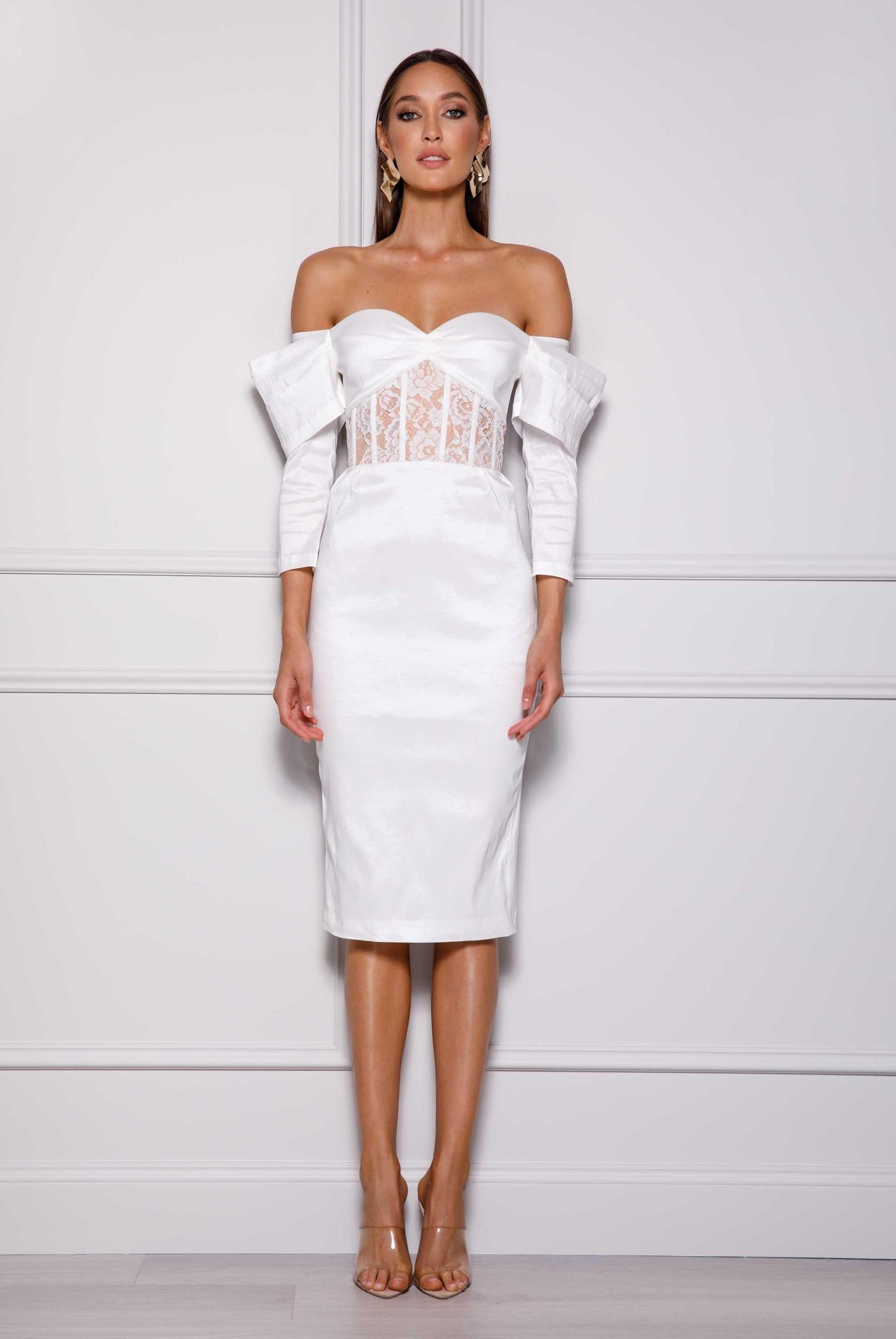 Olivia Dress - White - JAUS