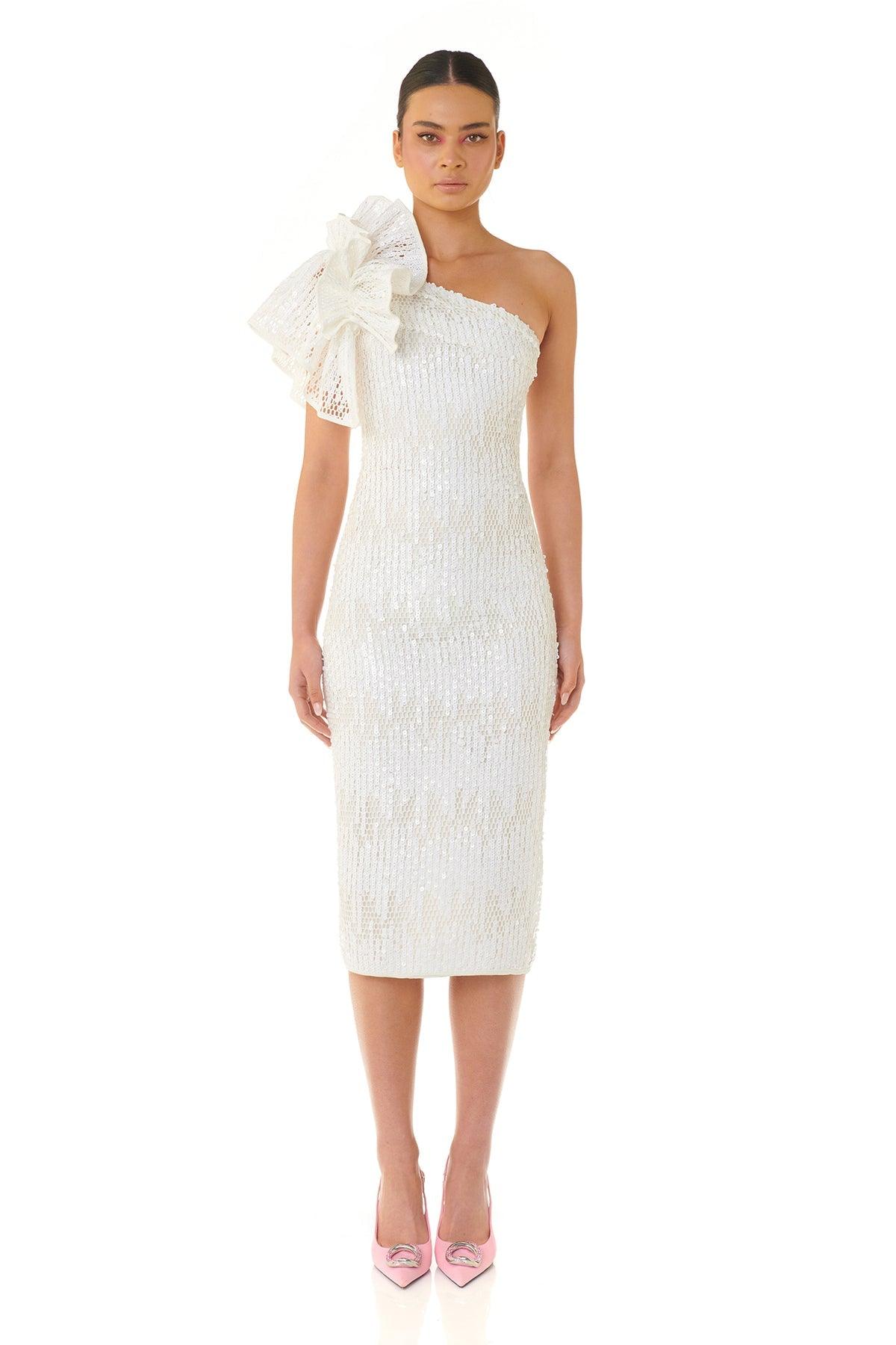 Olivia Dress - White - JAUS