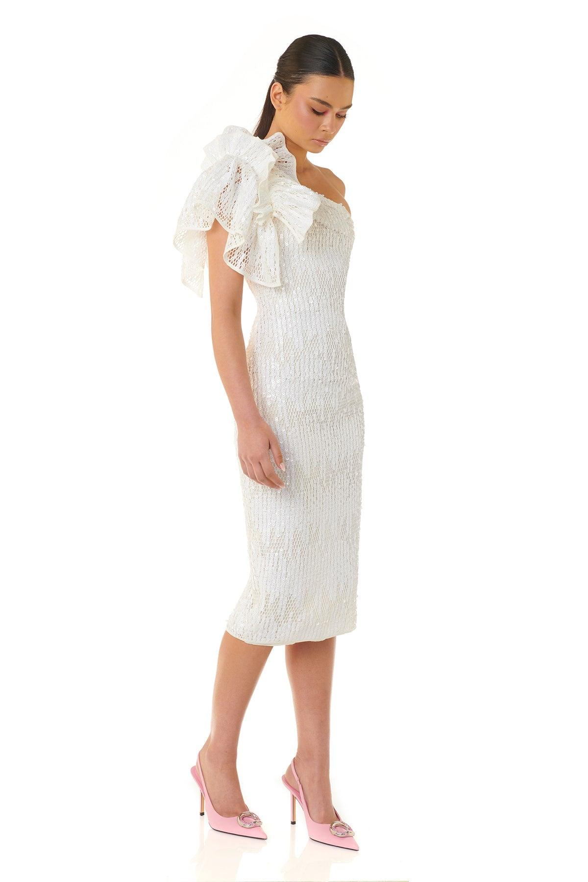 Olivia Dress - White - JAUS