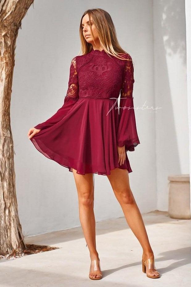 Paige Dress - Red - SHOPJAUS - JAUS