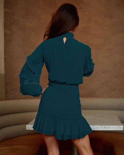 Piper Dress - Teal - JAUS