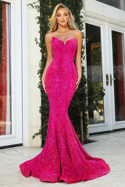 Portia & Scarlett PS21208 Gown - Hot Pink - JAUS